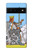 S3068 タロットカード ソードの女王 Tarot Card Queen of Swords Google Pixel 6 バックケース、フリップケース・カバー