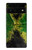 S3319 ジャマイカの旗ビンテージフットボールのグラフィック Jamaica Flag Vintage Football Graphic Google Pixel 6 バックケース、フリップケース・カバー