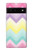 S3514 虹色ジグザグ Rainbow Zigzag Google Pixel 6 バックケース、フリップケース・カバー