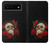 S3753 ダークゴシックゴススカルローズ Dark Gothic Goth Skull Roses Google Pixel 6 バックケース、フリップケース・カバー