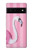 S3805 フラミンゴピンクパステル Flamingo Pink Pastel Google Pixel 6 バックケース、フリップケース・カバー