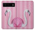 S3805 フラミンゴピンクパステル Flamingo Pink Pastel Google Pixel 6 バックケース、フリップケース・カバー