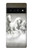 S0933 白馬 White Horses Google Pixel 6 Pro バックケース、フリップケース・カバー
