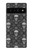 S2371 スカルヴィンテージモノクロのパターン Skull Vintage Monochrome Pattern Google Pixel 6 Pro バックケース、フリップケース・カバー
