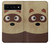 S2825 かわいいアライグマ Cute Cartoon Raccoon Google Pixel 6 Pro バックケース、フリップケース・カバー