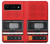 S3204 レッドカセットレコーダーグラフィック Red Cassette Recorder Graphic Google Pixel 6 Pro バックケース、フリップケース・カバー