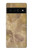 S3240 黄色の大理石 Yellow Marble Stone Google Pixel 6 Pro バックケース、フリップケース・カバー