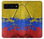 S3306 コロンビアの旗ビンテージフットボールのグラフィック Colombia Flag Vintage Football Graphic Google Pixel 6 Pro バックケース、フリップケース・カバー