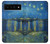 S3336 ヴァン・ゴッホローソンの星空 Van Gogh Starry Night Over the Rhone Google Pixel 6 Pro バックケース、フリップケース・カバー