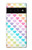 S3499 カラフルなハート柄 Colorful Heart Pattern Google Pixel 6 Pro バックケース、フリップケース・カバー