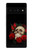 S3753 ダークゴシックゴススカルローズ Dark Gothic Goth Skull Roses Google Pixel 6 Pro バックケース、フリップケース・カバー