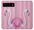 S3805 フラミンゴピンクパステル Flamingo Pink Pastel Google Pixel 6 Pro バックケース、フリップケース・カバー