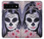 S3821 シュガースカルスチームパンクガールゴシック Sugar Skull Steam Punk Girl Gothic Google Pixel 6 Pro バックケース、フリップケース・カバー