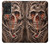S1675 頭蓋骨の血のタトゥー Skull Blood Tattoo Samsung Galaxy A52s 5G バックケース、フリップケース・カバー