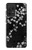 S2544 黒花柄の着物 Japanese Kimono Style Black Flower Pattern Samsung Galaxy A52s 5G バックケース、フリップケース・カバー