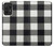 S2842 ブラックとホワイトバッファローチェック柄 Black and White Buffalo Check Pattern Samsung Galaxy A52s 5G バックケース、フリップケース・カバー