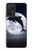 S3510 ドルフィン Dolphin Moon Night Samsung Galaxy A52s 5G バックケース、フリップケース・カバー