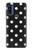 S2299 黒い水玉 Black Polka Dots Motorola G Pure バックケース、フリップケース・カバー