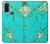 S2377 ターコイズの宝石用原石のグラフィックプリント Turquoise Gemstone Texture Graphic Printed Motorola G Pure バックケース、フリップケース・カバー