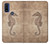 S3214 タツノオトシゴスケルトン化石 Seahorse Skeleton Fossil Motorola G Pure バックケース、フリップケース・カバー
