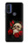 S3753 ダークゴシックゴススカルローズ Dark Gothic Goth Skull Roses Motorola G Pure バックケース、フリップケース・カバー