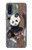 S3793 かわいい赤ちゃん雪パンダのペイント Cute Baby Panda Snow Painting Motorola G Pure バックケース、フリップケース・カバー