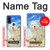 S3794 北極シロクマはシールに恋するペイント Arctic Polar Bear in Love with Seal Paint Motorola G Pure バックケース、フリップケース・カバー