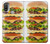 S0790 ハンバーガー Hamburger Motorola Moto E20,E30,E40  バックケース、フリップケース・カバー