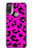 S1850 ピンクのヒョウ柄 Pink Leopard Pattern Motorola Moto E20,E30,E40  バックケース、フリップケース・カバー