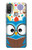 S2521 可愛いオタクフクロウ漫画 Cute Nerd Owl Cartoon Motorola Moto E20,E30,E40  バックケース、フリップケース・カバー