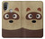 S2825 かわいいアライグマ Cute Cartoon Raccoon Motorola Moto E20,E30,E40  バックケース、フリップケース・カバー