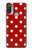 S2951 赤の水玉 Red Polka Dots Motorola Moto E20,E30,E40  バックケース、フリップケース・カバー