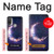 S3324 彎月・月・ギャラクシー Crescent Moon Galaxy Motorola Moto E20,E30,E40  バックケース、フリップケース・カバー