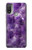 S3713 パープルクォーツアメジストグラフィックプリント Purple Quartz Amethyst Graphic Printed Motorola Moto E20,E30,E40  バックケース、フリップケース・カバー