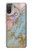 S3717 ローズゴールドブルーパステル大理石グラフィックプリント Rose Gold Blue Pastel Marble Graphic Printed Motorola Moto E20,E30,E40  バックケース、フリップケース・カバー