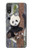 S3793 かわいい赤ちゃん雪パンダのペイント Cute Baby Panda Snow Painting Motorola Moto E20,E30,E40  バックケース、フリップケース・カバー