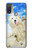S3794 北極シロクマはシールに恋するペイント Arctic Polar Bear in Love with Seal Paint Motorola Moto E20,E30,E40  バックケース、フリップケース・カバー