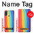 S3799 かわいい縦水彩レインボー Cute Vertical Watercolor Rainbow Motorola Moto E20,E30,E40  バックケース、フリップケース・カバー