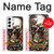 S0753 スカル 翼 バラ パンク Skull Wing Rose Punk Samsung Galaxy S22 バックケース、フリップケース・カバー