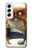 S1133 目を覚ますフクロウ Wake up Owl Samsung Galaxy S22 バックケース、フリップケース・カバー