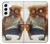 S1133 目を覚ますフクロウ Wake up Owl Samsung Galaxy S22 バックケース、フリップケース・カバー