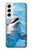 S1291 イルカ Dolphin Samsung Galaxy S22 バックケース、フリップケース・カバー