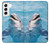 S1291 イルカ Dolphin Samsung Galaxy S22 バックケース、フリップケース・カバー