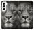 S1352 ライオンの顔 Lion Face Samsung Galaxy S22 バックケース、フリップケース・カバー