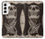 S1676 スカルローズ Skull Rose Samsung Galaxy S22 バックケース、フリップケース・カバー