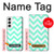 S1723 ミントシェブロンジグザグ Mint Chevron Zigzag Samsung Galaxy S22 バックケース、フリップケース・カバー