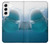 S1801 ベルーガ スマイルクジラ Beluga Whale Smile Whale Samsung Galaxy S22 バックケース、フリップケース・カバー