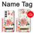 S1859 ローズ柄 Rose Pattern Samsung Galaxy S22 バックケース、フリップケース・カバー