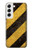 S2231 黄色と黒のラインハザードストライプ Yellow and Black Line Hazard Striped Samsung Galaxy S22 バックケース、フリップケース・カバー