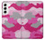 S2525 ンク迷彩 Pink Camo Camouflage Samsung Galaxy S22 バックケース、フリップケース・カバー